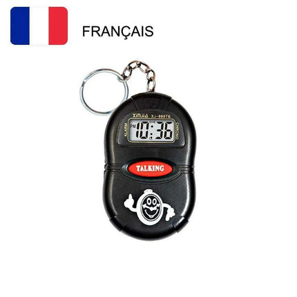 Smart Voice-Activated Talking Clock for Visually Impaired and Seniors - Clear Time Announcer with Multiple Alarm Options..