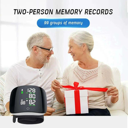 Smart Voice-Controlled Rechargeable Blood Pressure and Heart Rate Monitor with LCD Screen - Très Elite
