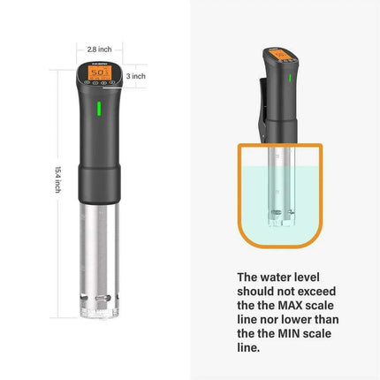 Smart Wi-Fi Sous Vide Immersion Cooker – ISV-200W Stainless Steel