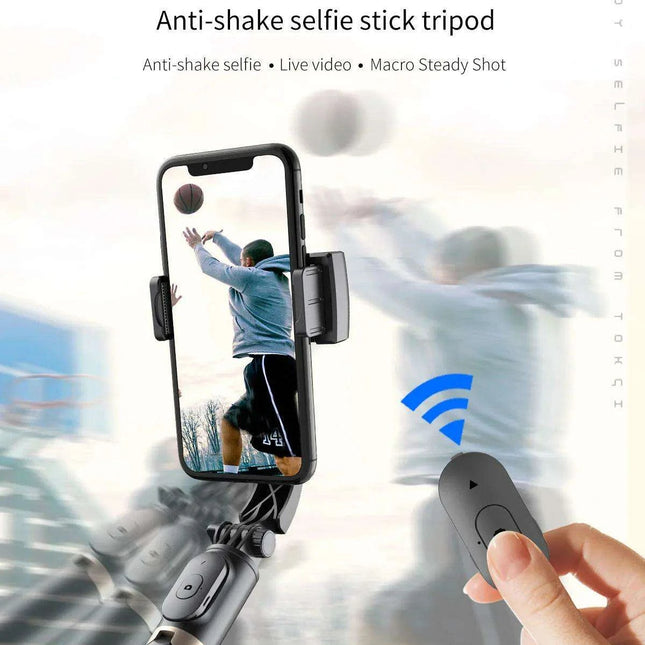Smartphone Gimbal Stabilizer Kit with Bluetooth Tripod, Selfie Stick, and Remote Control