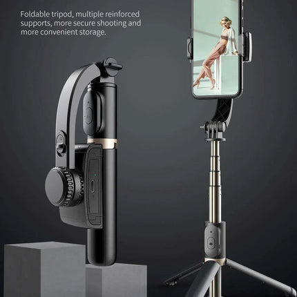 Smartphone Gimbal Stabilizer Kit with Bluetooth Tripod, Selfie Stick, and Remote Control- Très Elite- Très Elite