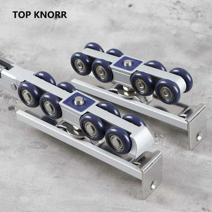 SmoothSlide Premium Sliding Door Hardware Kit for Home Improvement - Très Elite
