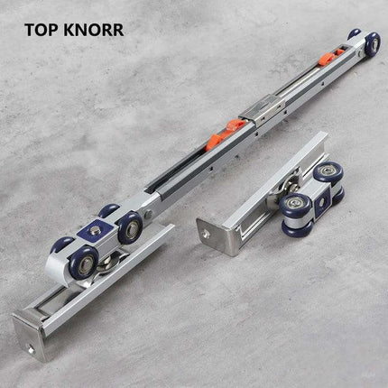 SmoothSlide Premium Sliding Door Hardware Kit for Home Improvement - Très Elite