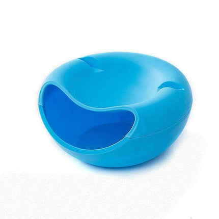 Snack & Stream Plate with Dual Compartments and Phone Dock - Your Perfect Snacking Partner..