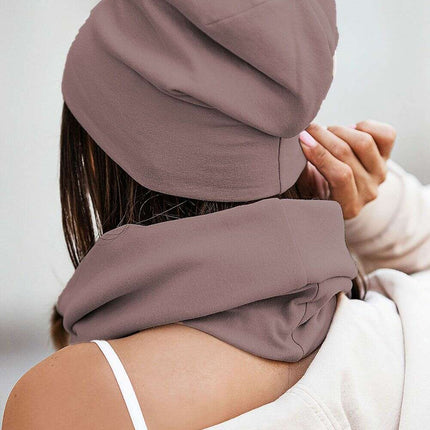 Snug Cotton Beanie and Neck Warmer Set Cozy Winter - Très Elite