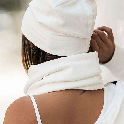 Snug Cotton Beanie and Neck Warmer Set Cozy Winter - Très Elite