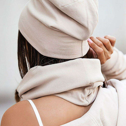 Snug Cotton Beanie and Neck Warmer Set Cozy Winter - Très Elite