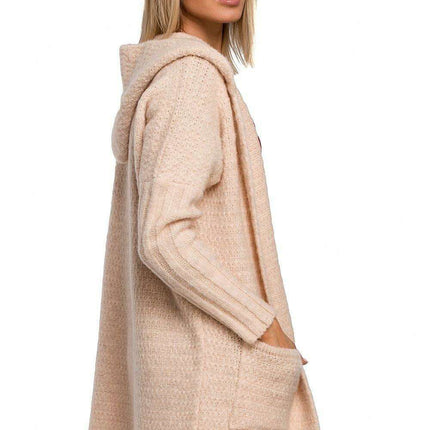 Snug Oversized Knit Cardigan with Hood - Très Elite