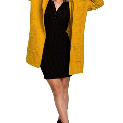 Snug Oversized Knit Cardigan with Hood - Très Elite