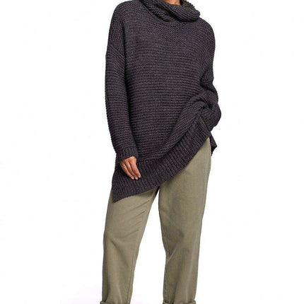 Snug and Stylish Turtleneck BE Knit Sweater for Cold Weather - Très Elite