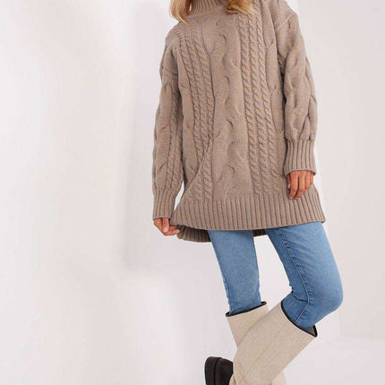 Snuggly Turtleneck Oversized Jumper Dress