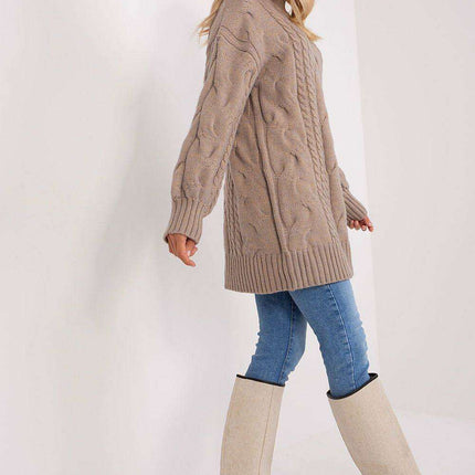 Snuggly Turtleneck Oversized Jumper Dress - Très Elite