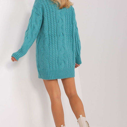 Snuggly Turtleneck Oversized Jumper Dress - Très Elite