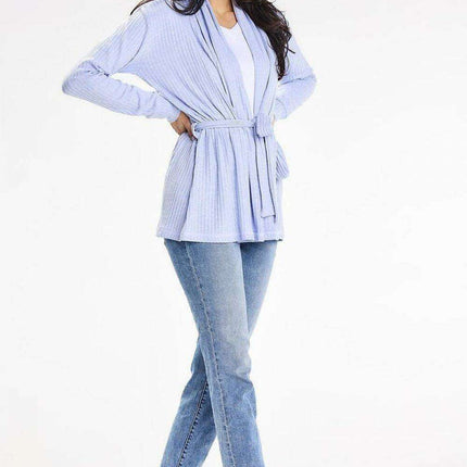 Snuggly Wrap Belted Shawl Cardigan - Très Elite