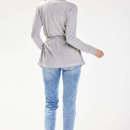 Snuggly Wrap Belted Shawl Cardigan - Très Elite