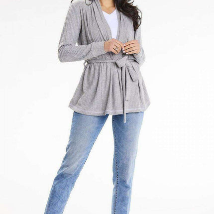 Snuggly Wrap Belted Shawl Cardigan - Très Elite