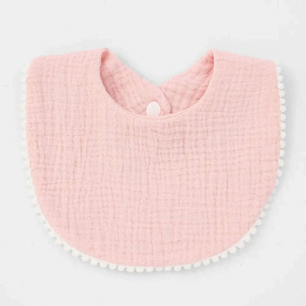 Soft Cotton Baby Bibs with Absorbent Lace - Perfect for Newborns and Toddlers - Très Elite