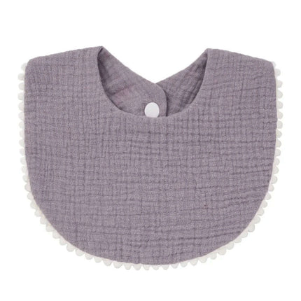 Soft Cotton Baby Bibs with Absorbent Lace - Perfect for Newborns and Toddlers - Très Elite
