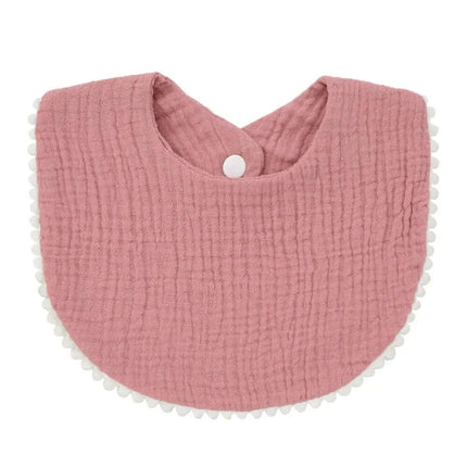 Soft Cotton Baby Bibs with Absorbent Lace - Perfect for Newborns and Toddlers - Très Elite