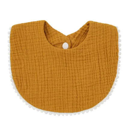 Soft Cotton Baby Bibs with Absorbent Lace - Perfect for Newborns and Toddlers - Très Elite