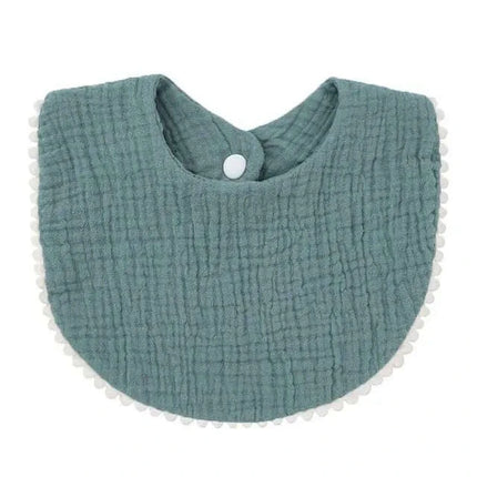 Soft Cotton Baby Bibs with Absorbent Lace - Perfect for Newborns and Toddlers - Très Elite