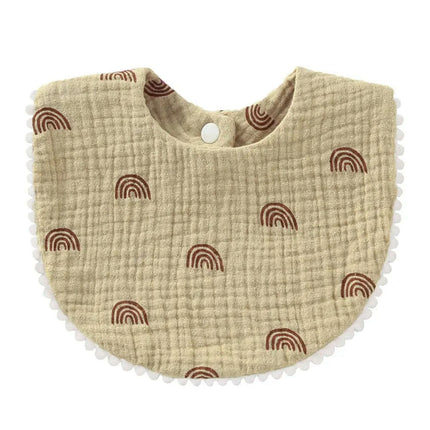 Soft Cotton Baby Bibs with Absorbent Lace - Perfect for Newborns and Toddlers - Très Elite