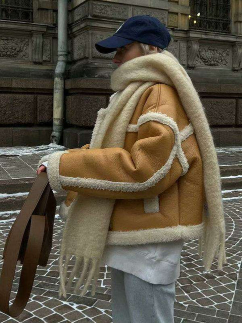 Soft Touch Women's Lambswool Plush Jacket - Relaxed Fit