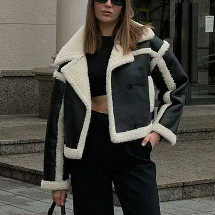 Soft Touch Women's Lambswool Plush Jacket - Relaxed Fit - Très Elite