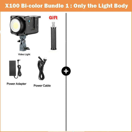 Sokani X100 Professional 100W Bi-Color RGB LED Video Light with Mobile App Control - Très Elite