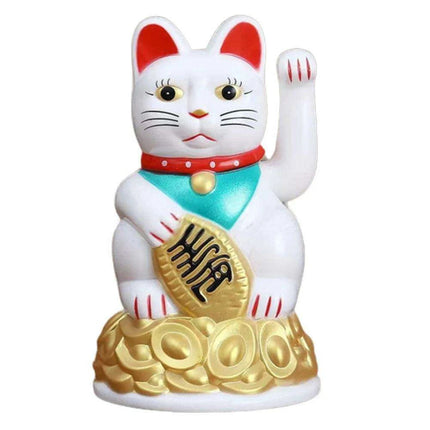 Solar Golden Waving Cat - Eco-Friendly Maneki Neko for Prosperity and Good Luck Decor - Très Elite
