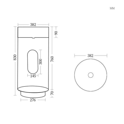 Sophisticated 304 Stainless Steel Round Pedestal Sink - Très Elite