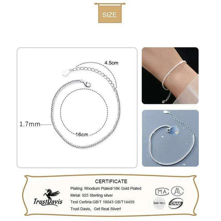 Sophisticated 925 Silver Choker Necklace with Sparkling CZ Accents for Women - Très Elite