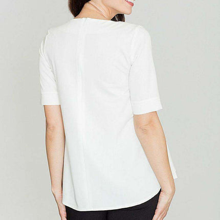 Sophisticated A-Line Draped Top - Très Elite