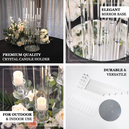 Sophisticated Acrylic Candelabra Collections for Memorable Weddings and Events- Très Elite- Très Elite