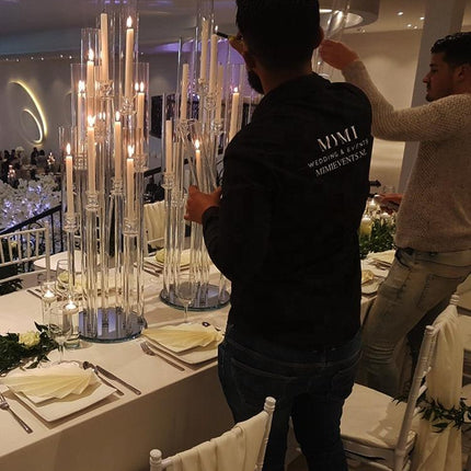 Sophisticated Acrylic Candelabra Collections for Memorable Weddings and Events- Très Elite- Très Elite