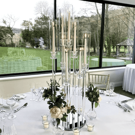 Sophisticated Acrylic Candelabra Collections for Memorable Weddings and Events- Très Elite- Très Elite