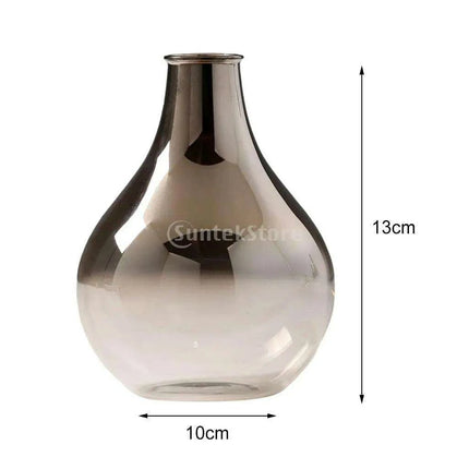 Sophisticated Ash Ombre Glass Vase - Chic Decorative Accent for Any Space - Très Elite