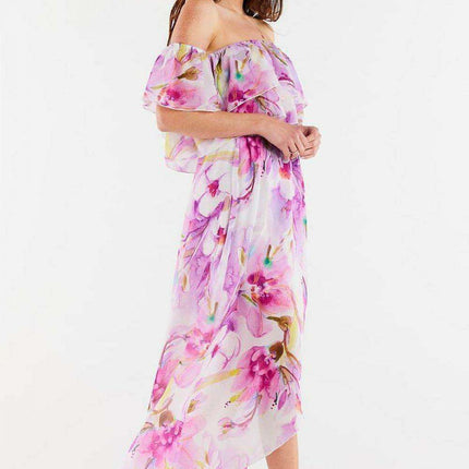 Sophisticated Asymmetrical Chiffon Maxi Skirt with Adjustable Waistband - Très Elite