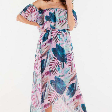 Sophisticated Asymmetrical Chiffon Maxi Skirt with Adjustable Waistband - Très Elite