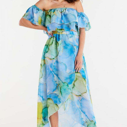 Sophisticated Asymmetrical Chiffon Maxi Skirt with Adjustable Waistband