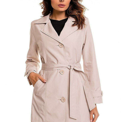 Sophisticated Autumn Trench Coat - Elegant Women's Outerwear