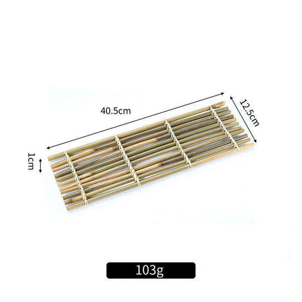 Sophisticated Bamboo Sushi Serving Set - Artistic Bento Tools and Deluxe Sashimi Platter - Très Elite