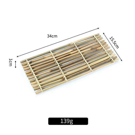 Sophisticated Bamboo Sushi Serving Set - Artistic Bento Tools and Deluxe Sashimi Platter - Très Elite