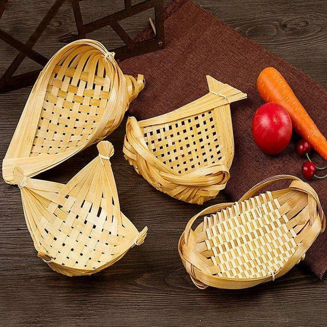 Sophisticated Bamboo Sushi and Sashimi Serving Set with Decorative Accents - Très Elite
