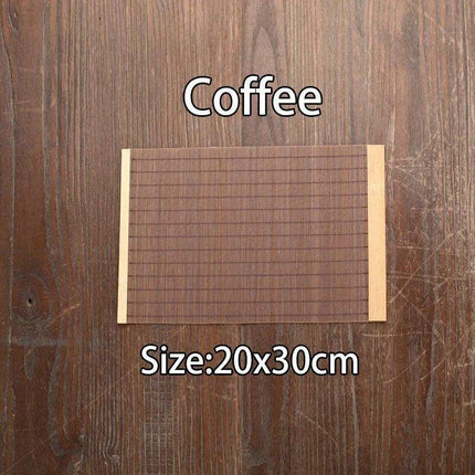 Sophisticated Bamboo Table Runner and Coaster Duo for Dining and Tea Events - Très Elite