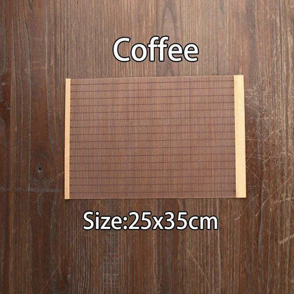 Sophisticated Bamboo Table Runner and Coaster Duo for Dining and Tea Events - Très Elite