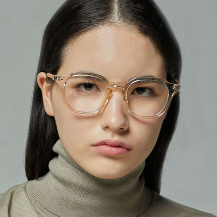Sophisticated Beige Eyeglass Frames - Premium Optical Frames for a Chic Look - Très Elite