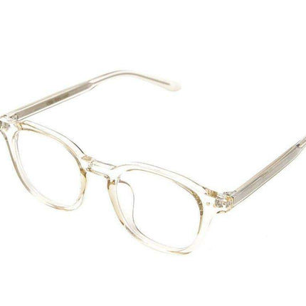 Sophisticated Beige Eyeglass Frames - Premium Optical Frames for a Chic Look - Très Elite