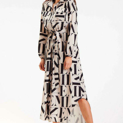 Sophisticated Belted Maxi Dress for Chic Comfort