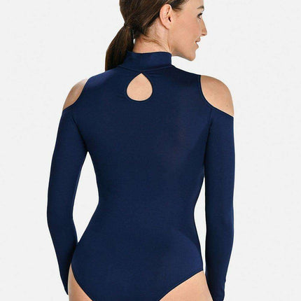 Sophisticated Black Contemporary Bodysuit - Très Elite
